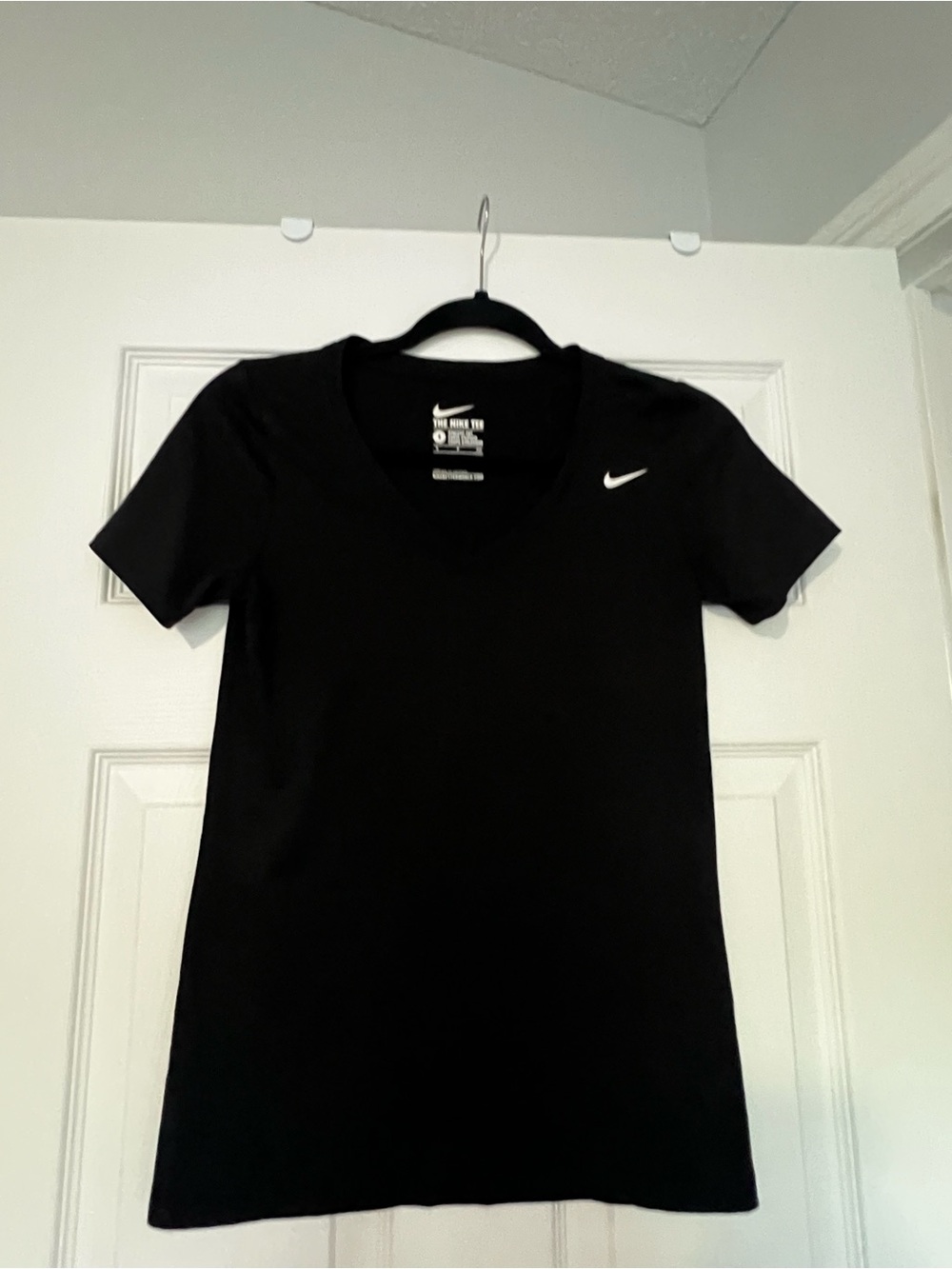 Nike Women's Black Dri-FIT V-Neck Tee